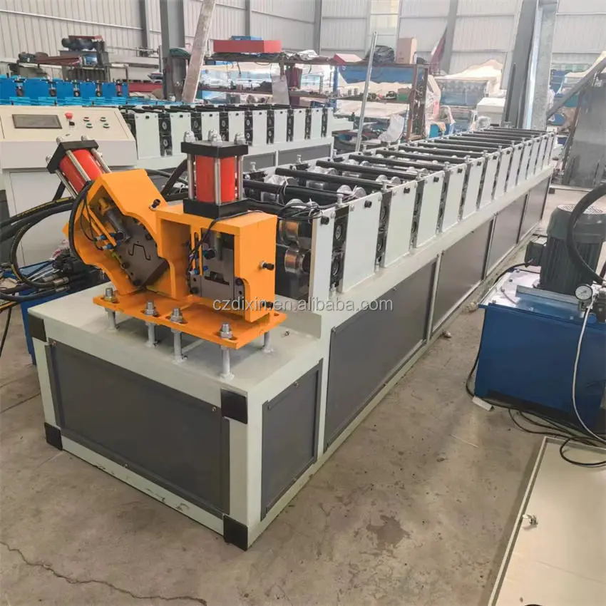 Dixin C Channel Stud Track Light Steel Keel Roll Forming Machine with PLC Control Motor Gear Bearing for Roof Wall Production — image 4