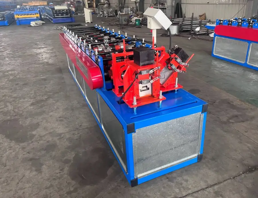 2 in 1 Steel Keel Roll Forming Machine C Channel CD UW Ceiling T Omega Metal Frame Machine Slot Punching Purlin Machine — view 1