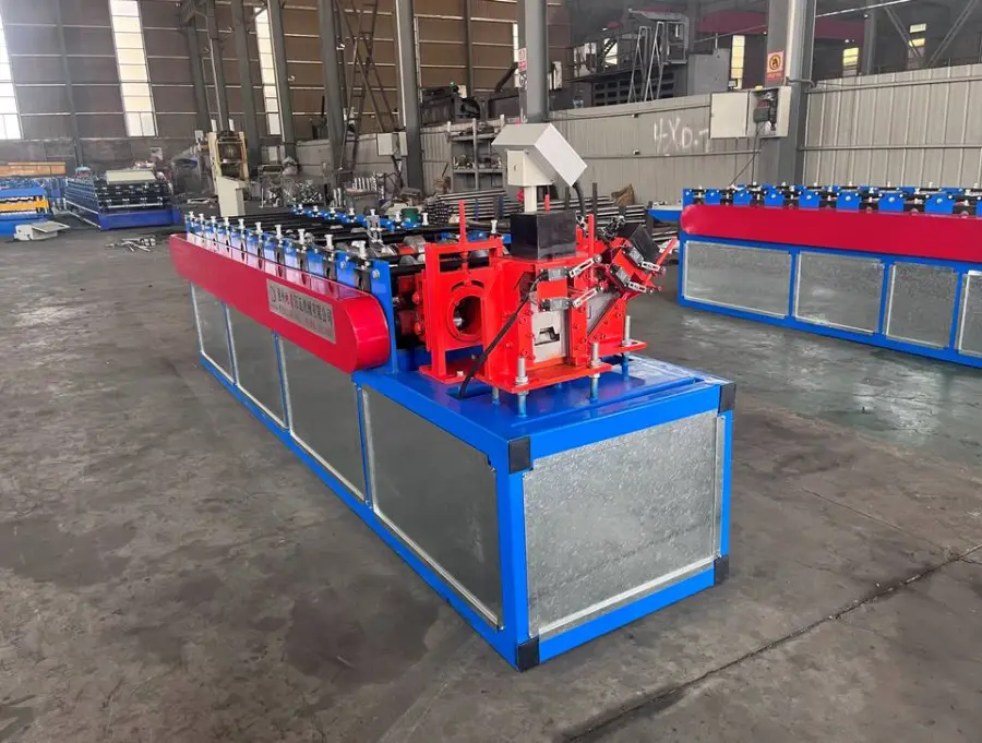 2 in 1 Steel Keel Roll Forming Machine C Channel CD UW Ceiling T Omega Metal Frame Machine Slot Punching Purlin Machine — image 3