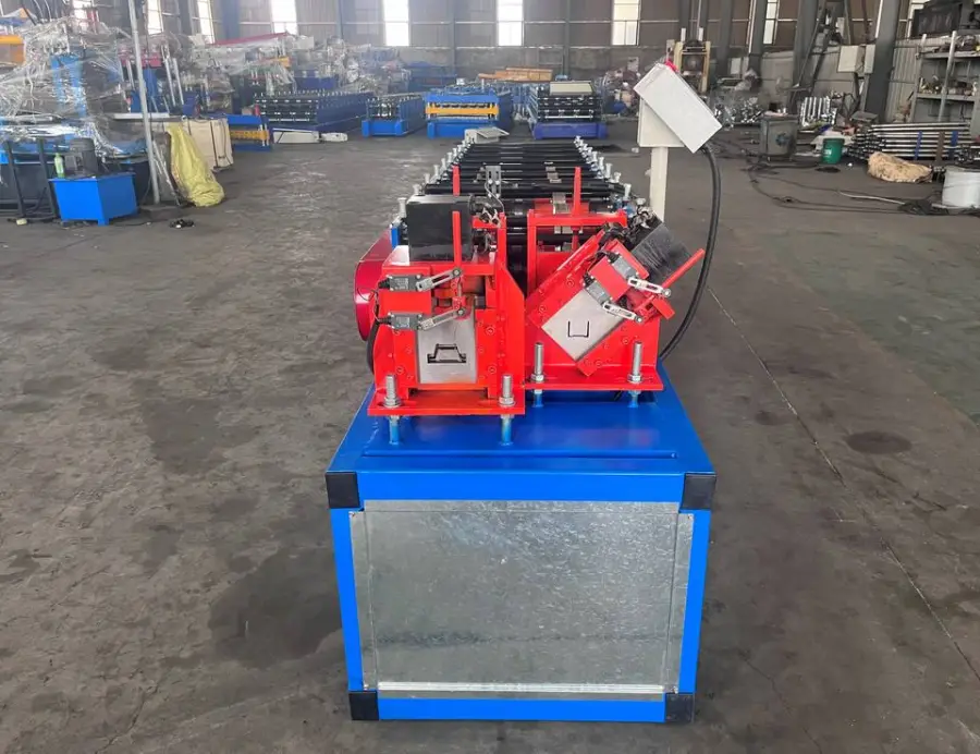 2 in 1 Steel Keel Roll Forming Machine C Channel CD UW Ceiling T Omega Metal Frame Machine Slot Punching Purlin Machine — image 4