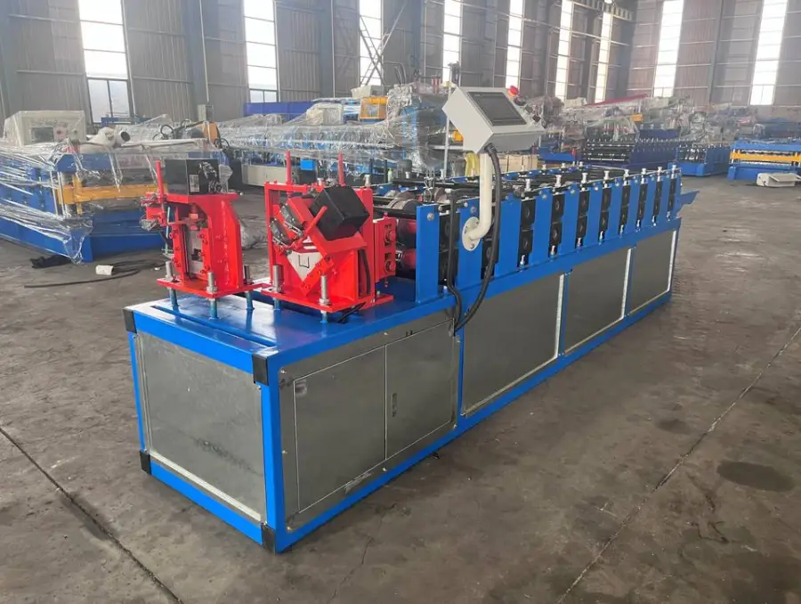 2 in 1 Steel Keel Roll Forming Machine C Channel CD UW Ceiling T Omega Metal Frame Machine Slot Punching Purlin Machine — image 5