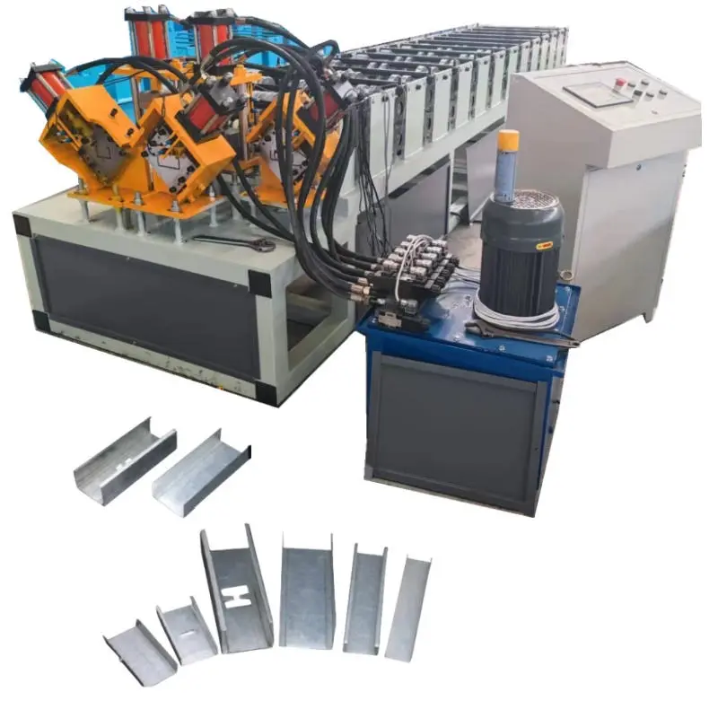 Grain Bin Silo Stiffener Making Machine Omega Channel Profile Steel Purlin Machine DX Botou Factory — view 1