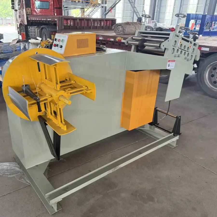 3-5 Ton Hydraulic Steel Coil Sheet Metal Decoiler PPGI GI Decoil Machine Glazed Steel Hydraulically Powered Gear Core Components — image 3