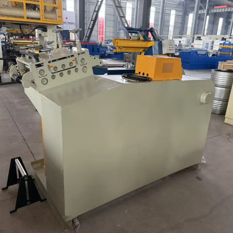 3-5 Ton Hydraulic Steel Coil Sheet Metal Decoiler PPGI GI Decoil Machine Glazed Steel Hydraulically Powered Gear Core Components — image 5