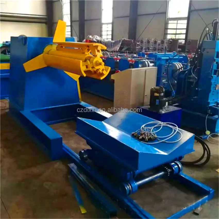 Metal Sheet Coil Decoiler Manual Galvanized PPGI Coating Coils Winding Unwinding Hydraulic Electric Uncoiler 5T10Tons Customized — image 4