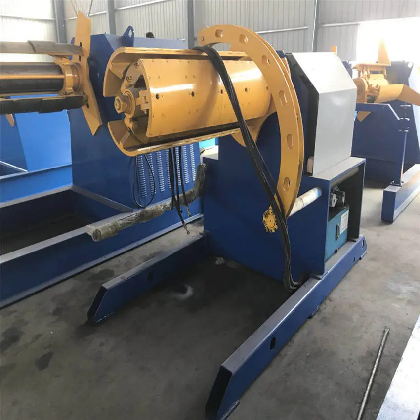 Metal Sheet Coil Decoiler Manual Galvanized PPGI Coating Coils Winding Unwinding Hydraulic Electric Uncoiler 5T10Tons Customized — image 7