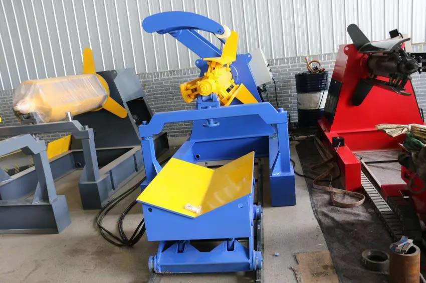 Unwinder Hydraulic Aluminum Sheet Metal Automatic Electric Horizontali Uncoiler Coil Manufacturer 5t 8t Decoiler Machine Price — image 3