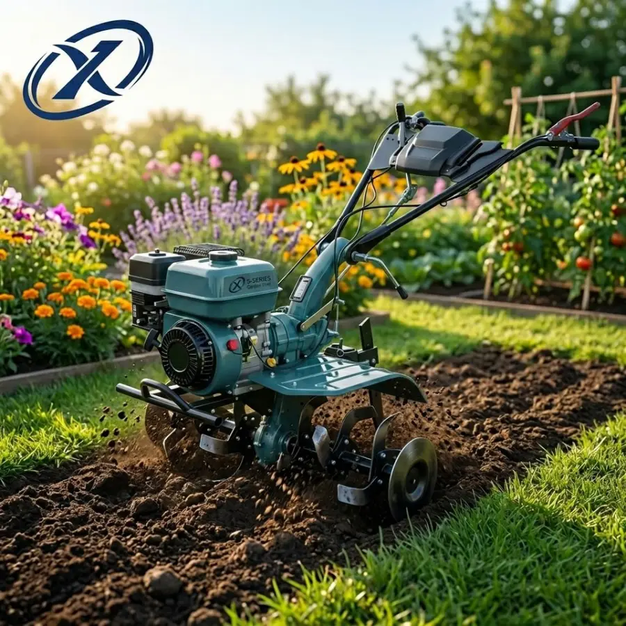 7HP Gasoline Power Weeder Mini Tiller Cultivator 170 Engine Hand-Push Garden Rotary Hoeing Machine for Greenhouse and Sm — view 1
