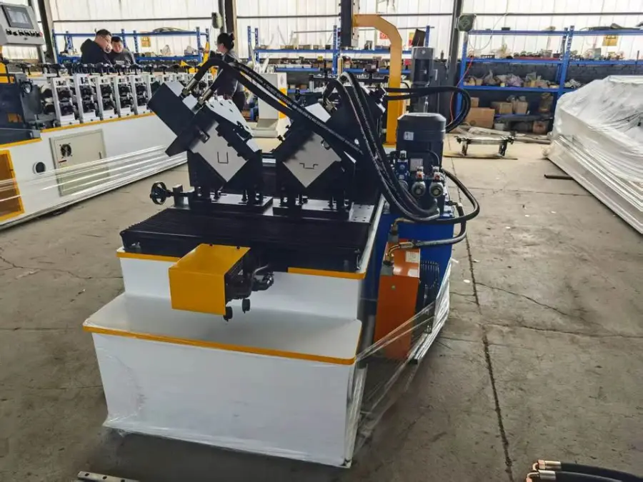 High Speed Customized Profile CD UW Metal Frame Making Machine C Channel Omega Stud Steel Keel Tile Roll Forming Machine — image 4