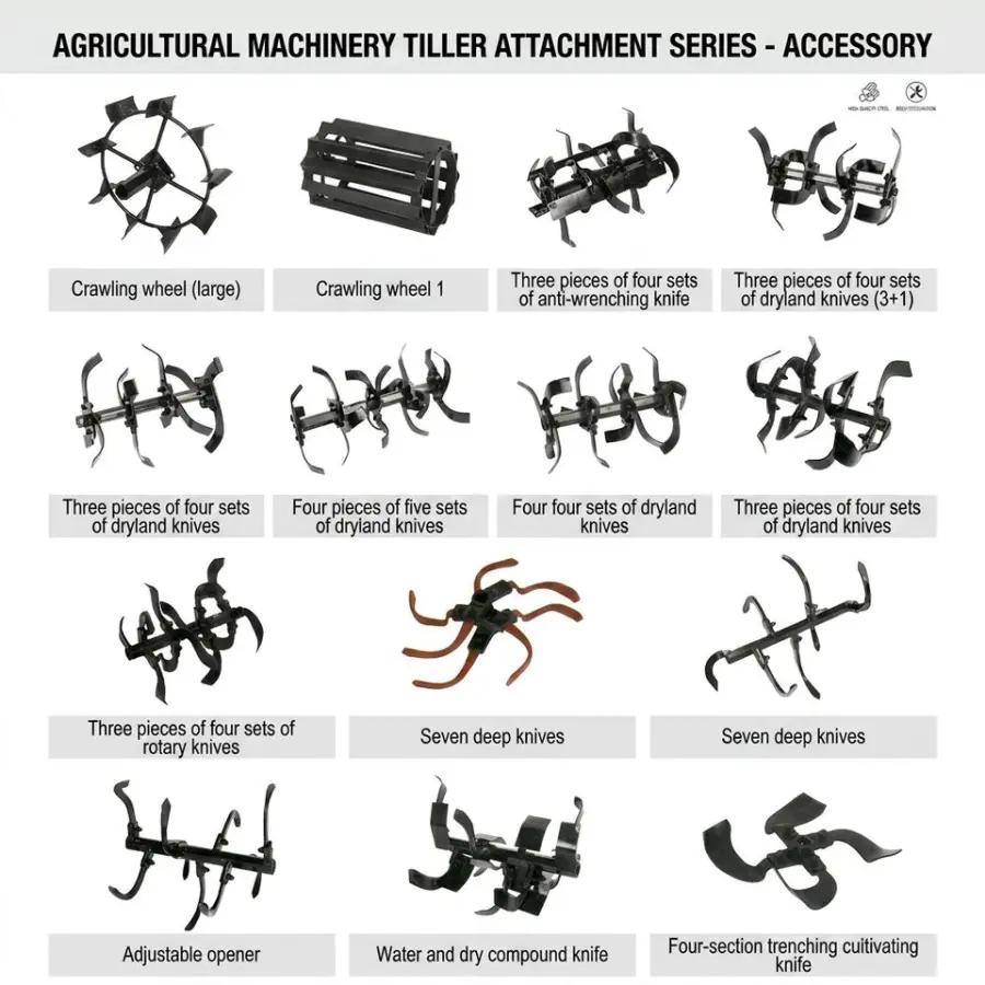 7HP Gasoline Power Weeder Mini Tiller Cultivator 170 Engine Hand-Push Garden Rotary Hoeing Machine for Greenhouse and Small Plot — image 7