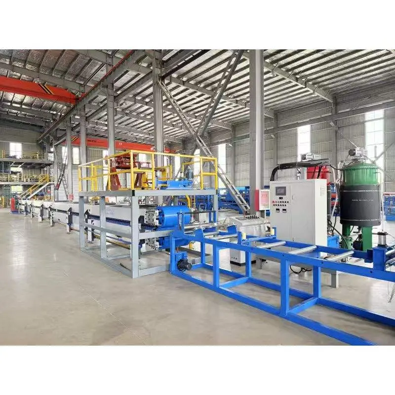 Metal Embossed Insulated Panel Make Sandwich Roof Wall Panels Roll Forming Machine — image 5