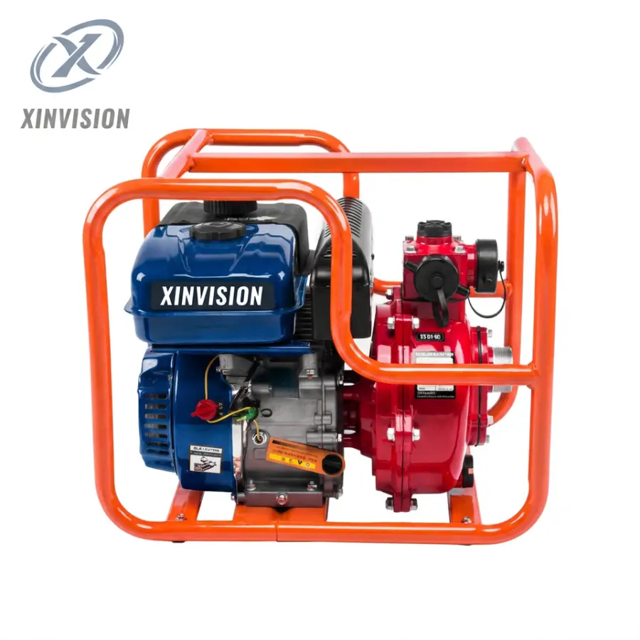 125m High Lift Double Impeller Gasoline Water Pump 170F 7HP 3-Outlet High Pressure Fire Pump Portable Irrigation System 2" 1.5" — image 3
