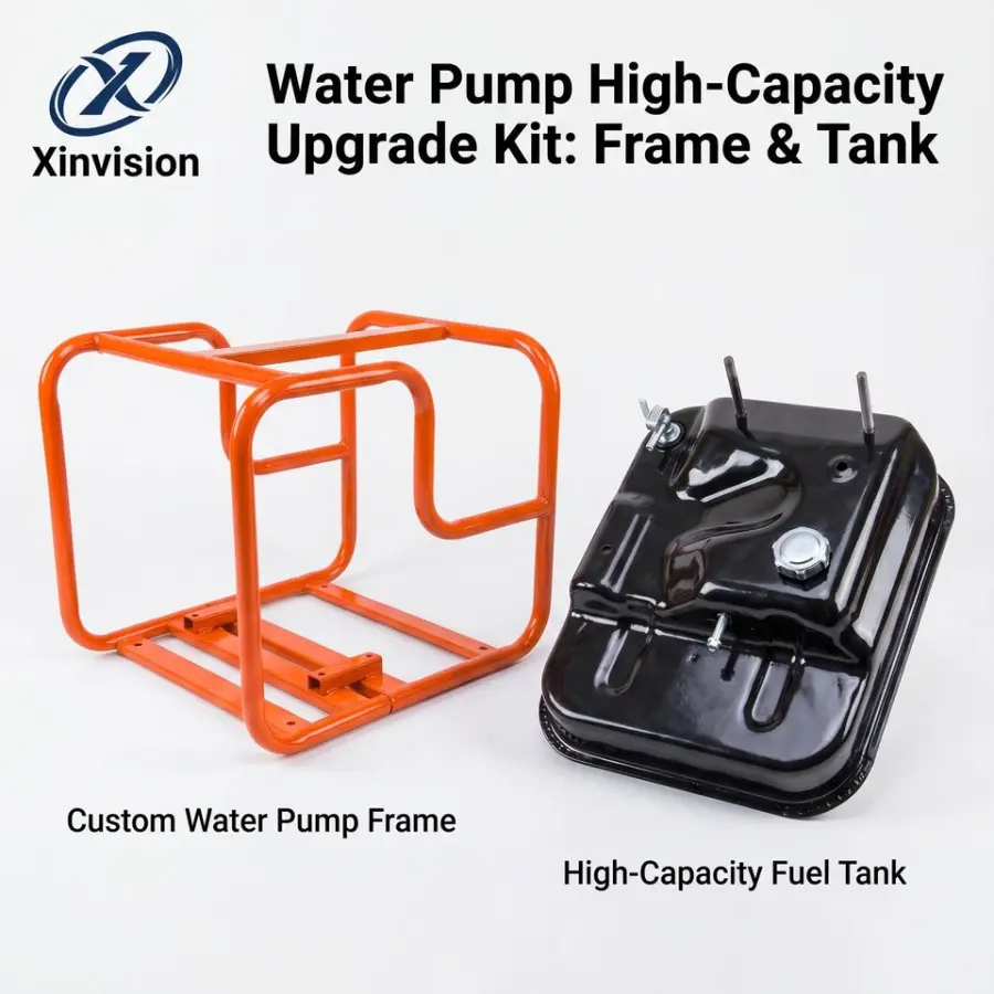 125m High Lift Double Impeller Gasoline Water Pump 170F 7HP 3-Outlet High Pressure Fire Pump Portable Irrigation System 2" 1.5" — image 6