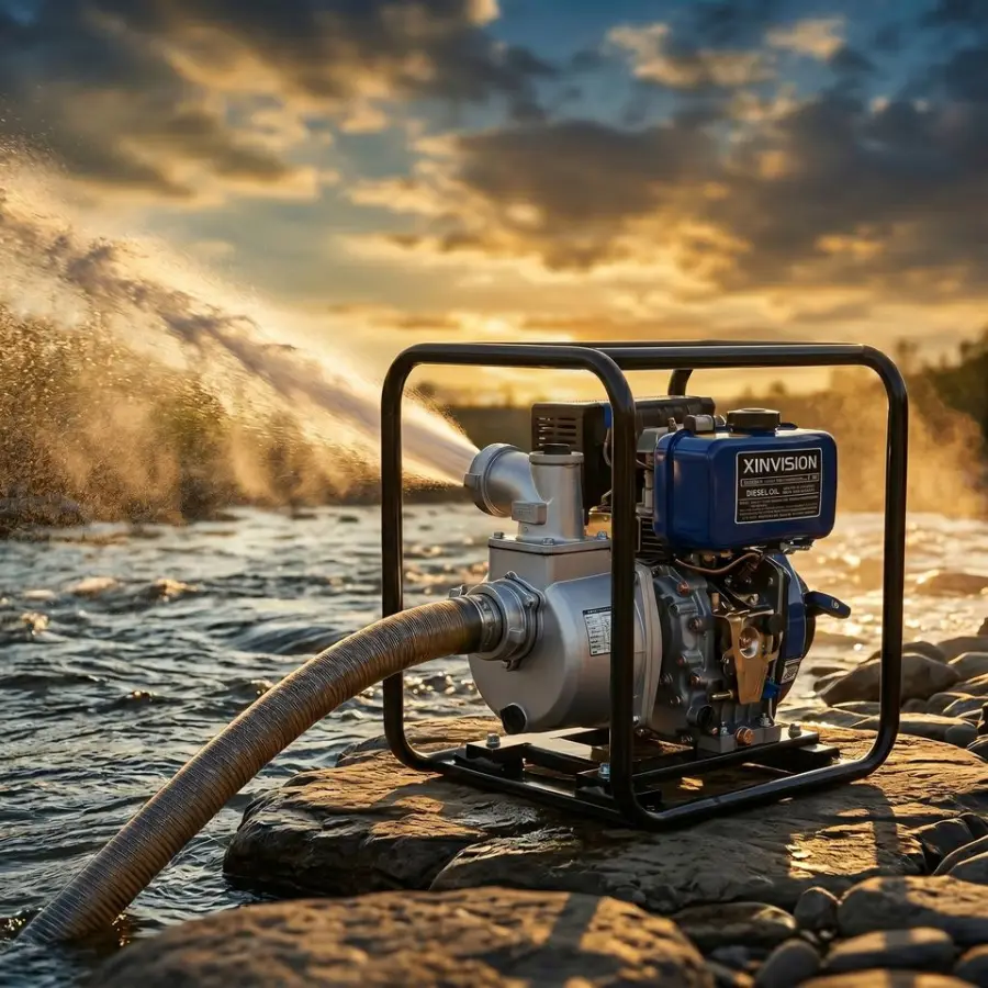 3 Inch Diesel Water Pump 178F Engine 296cc 60m3/h Massive Flow 30m Lift Self-Priming Diesel Pumping Machine for Agricultural — image 5