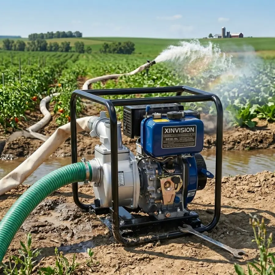 3 Inch Diesel Water Pump 178F Engine 296cc 60m3/h Massive Flow 30m Lift Self-Priming Diesel Pumping Machine for Agricultural — image 6