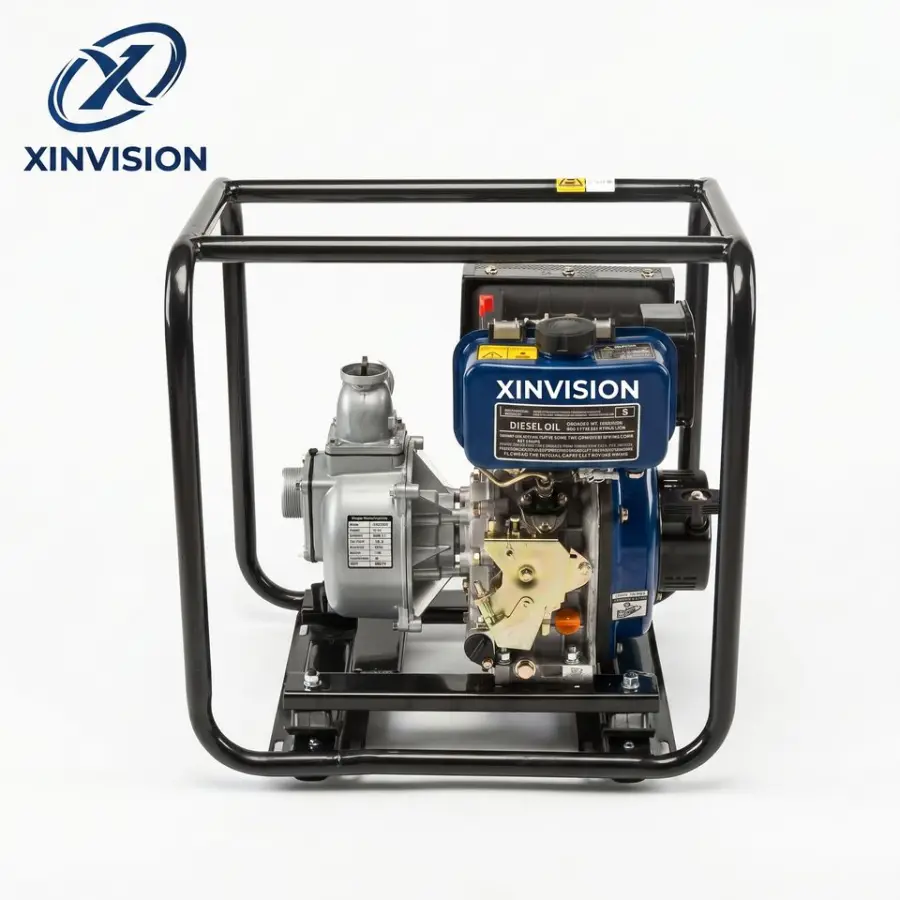 6HP Diesel Water Pump 178F Engine 296cc 36m3/h High Flow 32m Head Portable Self-Priming Pumping Machine for Farm Irrigation — image 3