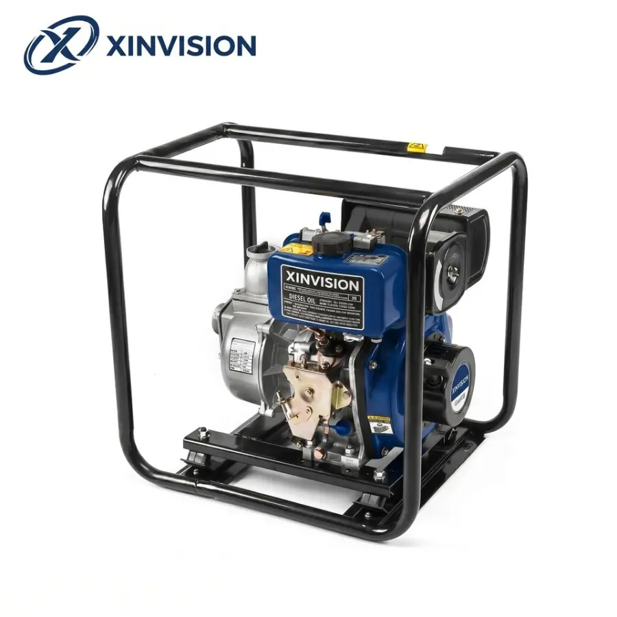 6HP Diesel Water Pump 178F Engine 296cc 36m3/h High Flow 32m Head Portable Self-Priming Pumping Machine for Farm Irrigation — image 4