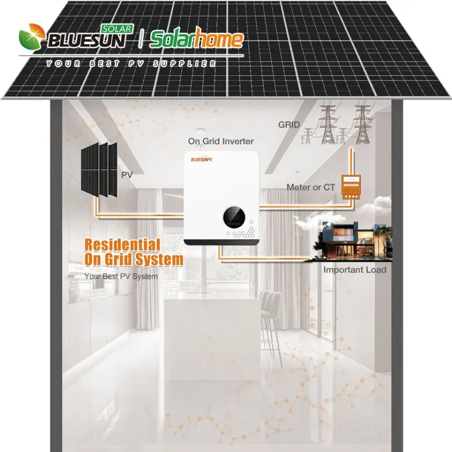 Bluesun Home Use 8000w 7kva Solar Inverter Single Phase Mppt Grid Tie Solar Inverter with Wifi Monitor — image 6