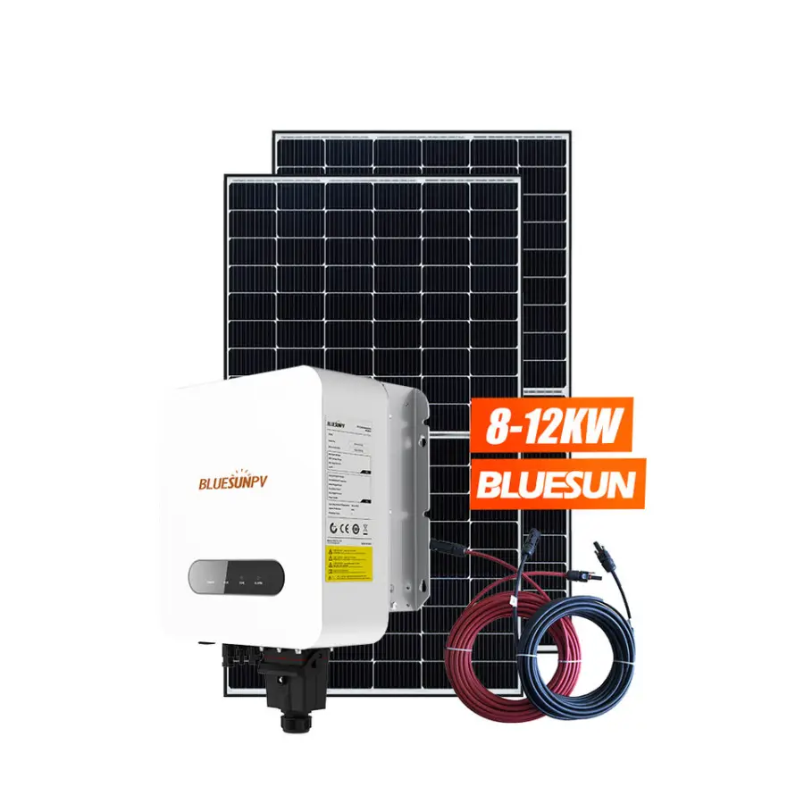 Bluesun Solar Energy System 8kw on Grid Home Solar Systems Complete Solar Inverter Single Phase — image 3