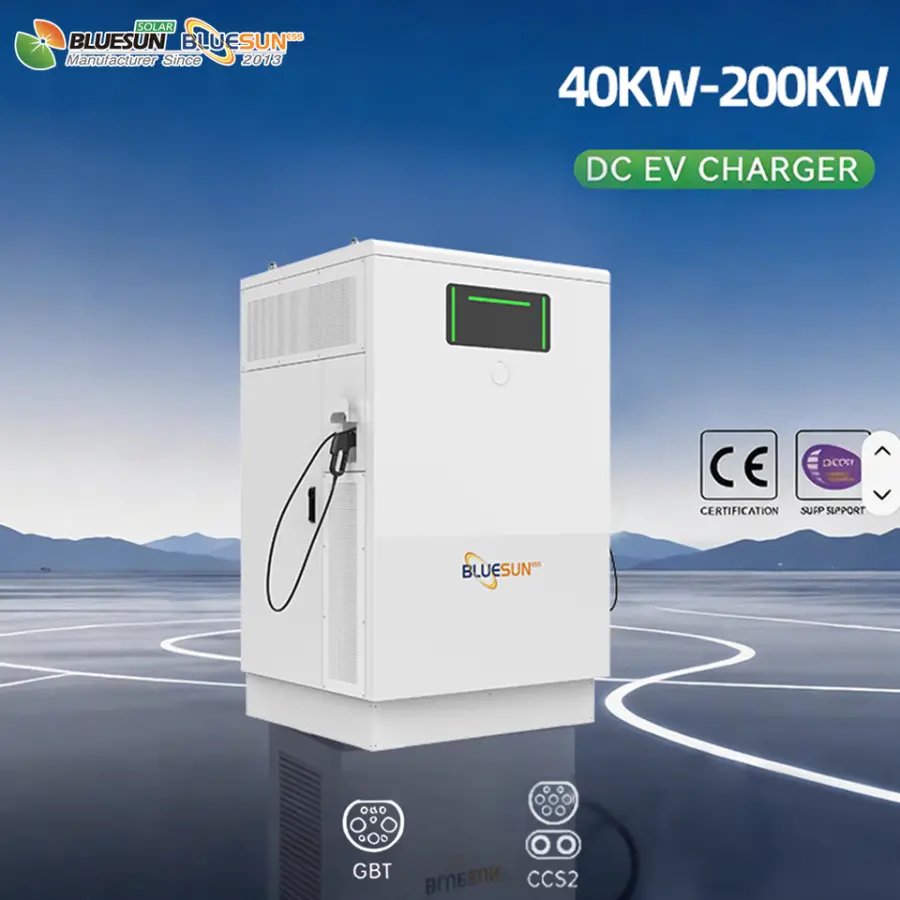 Bluesun Solar Fast Electric Charging Station Ev Car Charger EV Wall EV Charger Ev Charger System with Solar Carport — view 1