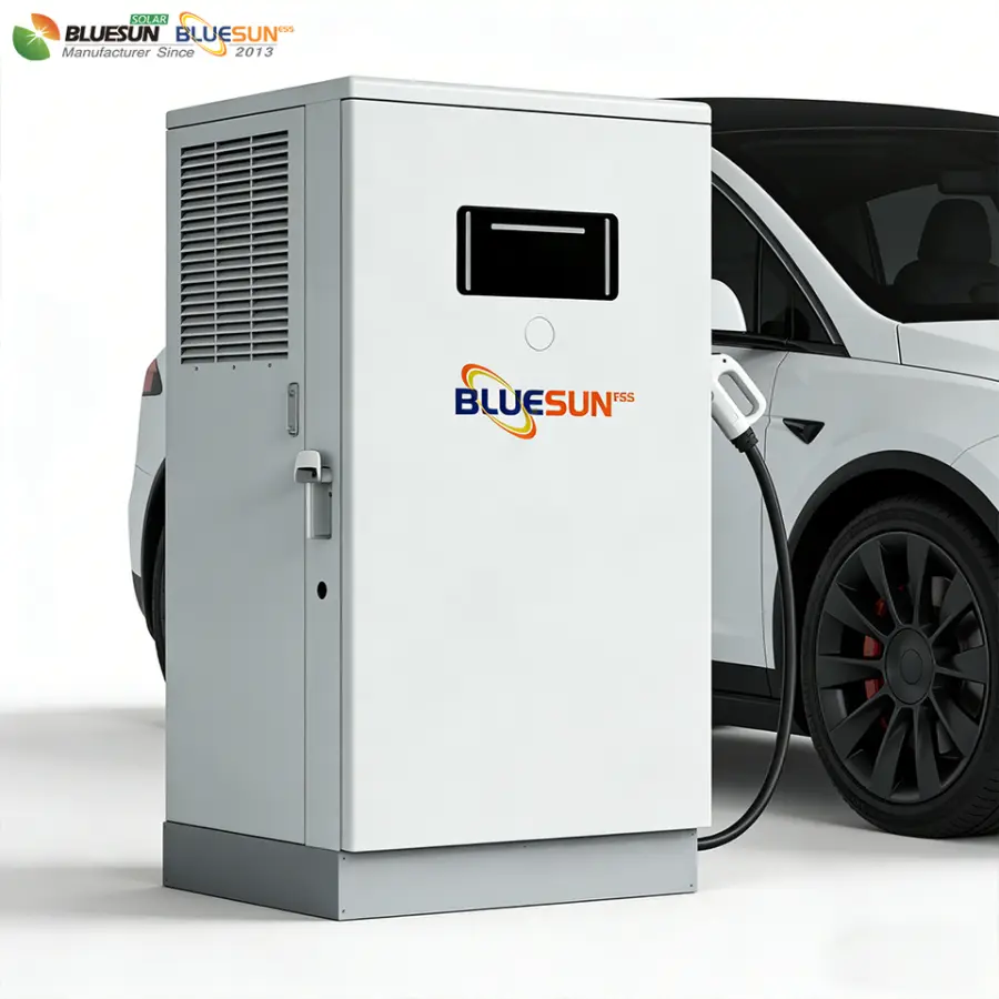 Bluesun Solar Fast Electric Charging Station Ev Car Charger EV Wall EV Charger Ev Charger System with Solar Carport — image 6
