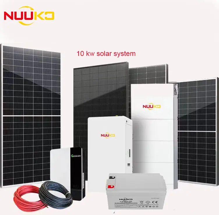 Nuuko High-efficiency Complete Off-grid Solar Power System Kit 10KW 15KW 20KW 30KW With Battery Storage For Home Use — image 3