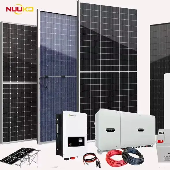 High-Efficiency Complete Hybrid Solar Power System Kit 3kW, 5kW, 10kW Solar Panel PV System with Battery Storage for Hom — view 1
