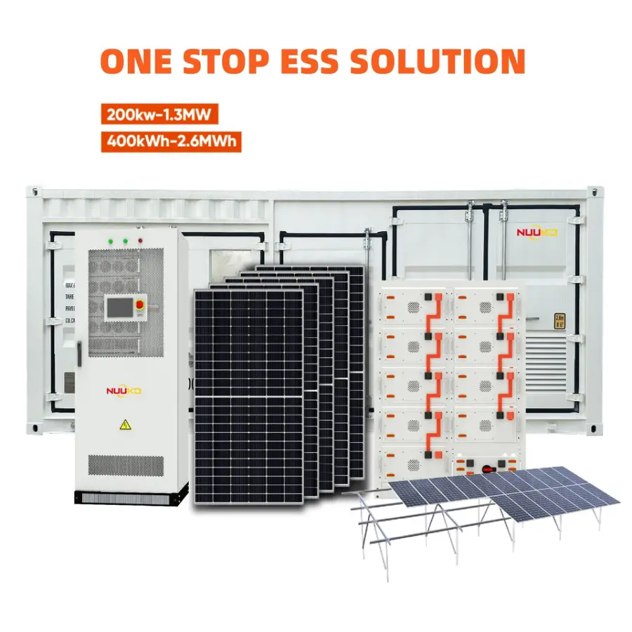 NUUKO NK215KWh100KW ESS OEM Hybrid Grid Solar Power System with LiFePO4 Battery 30KW-2MW Capacity Wholesale Industrial Use — image 6