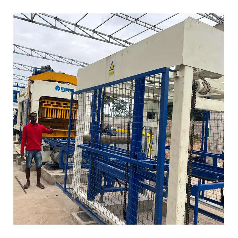 QT10-15 Fully Automatic Block Production Line with the Cure System/automatic Finger Cart/Elevator Block Making Machine — image 7