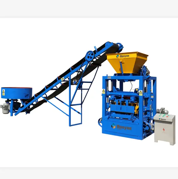 4-24 Semi-Auto Cement Hollow Block Brick Making Machine New Condition with Pump Motor and PLC Components for Production Line — image 3