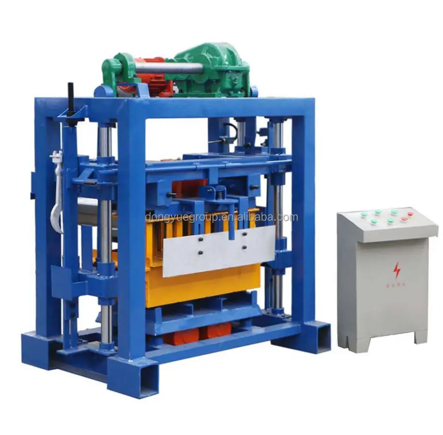 Qt40-2 Manual Concrete Brick Making Machine Popular Profitable Small Projects Hollow Brick Production — view 1