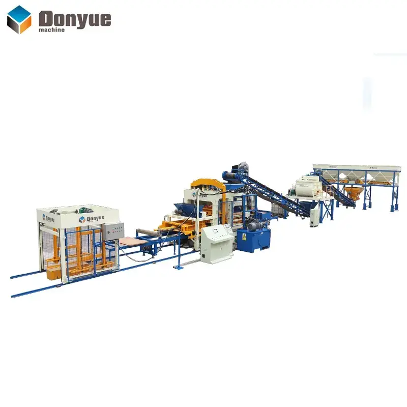 High Quality QT 10-15 Fully Automatic Hydraulic Concrete Block Making Machine Focused Cement Bricks Production Core Engine PLC — image 5