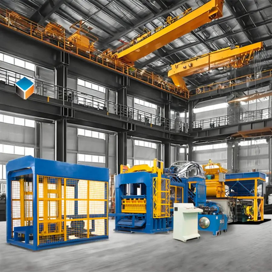Professional QT10-15 Cement Brick Making Machine Automatic Construction Building Block Equipment New 220V Engine PLC San — view 1
