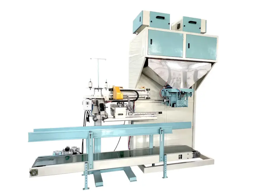 Quartz Sand Packaging Machine 25KG 50KG Semi-Automatic Plastic Pouch Quantitative Filling Sealing Paper Material for Gra — view 1