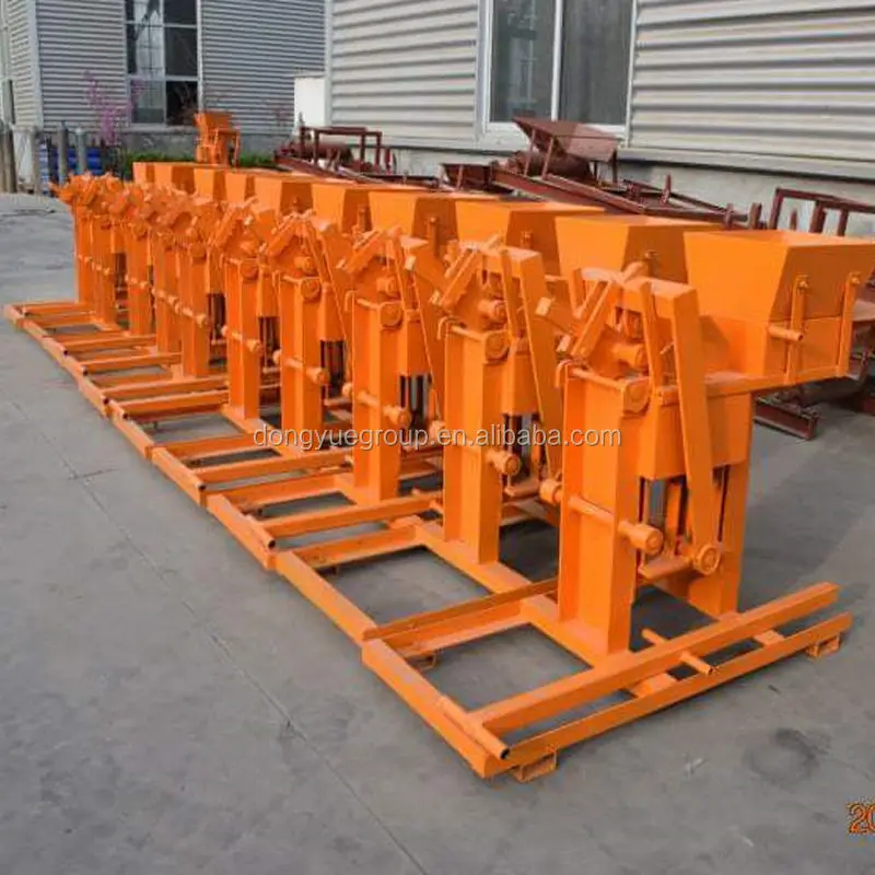 QTS2-40 Small Economical Manual Clay Block/ Brick Making Machine for Family Use — image 6