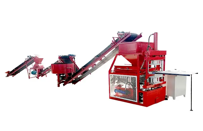 Pressing Clay Brick Making Machine QTS2-10 Interlocking Brick Making Machine for Sale Uk — image 4