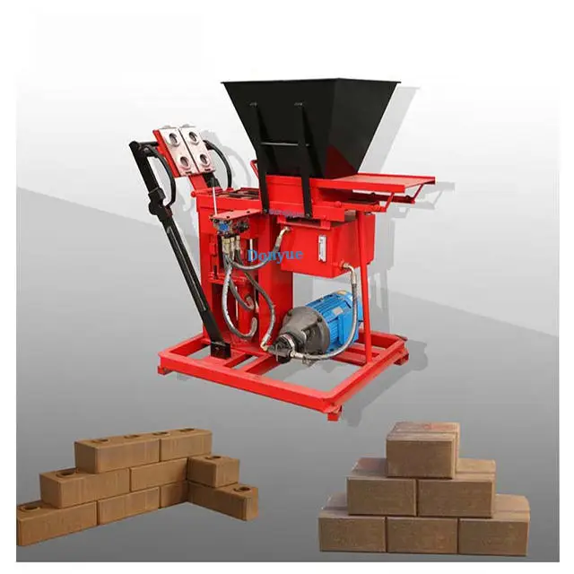 Wholesale QTS1-25 Clay Earth Hand Press Interlocking Brick Making Machinery — image 3