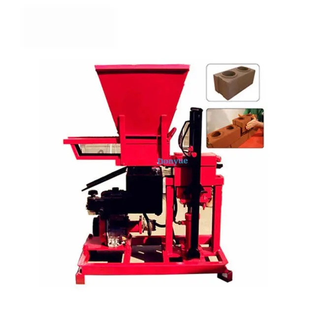 Wholesale QTS1-25 Clay Earth Hand Press Interlocking Brick Making Machinery — image 5