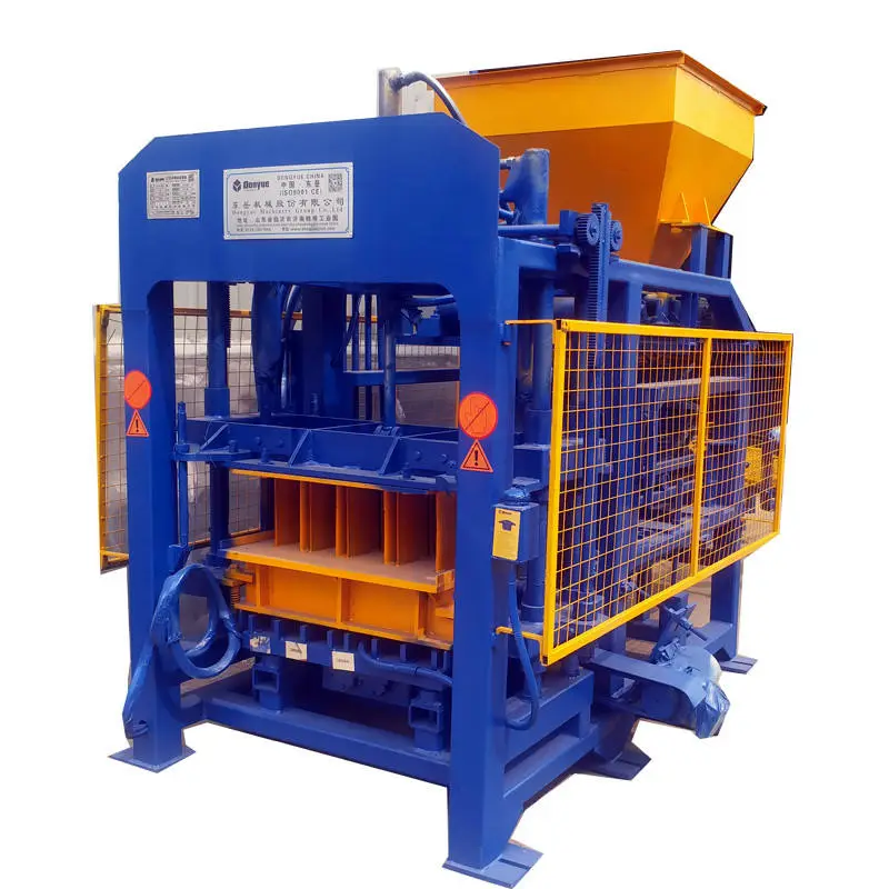 Hydraulic Pressure Automatic Color Paver Brick Making Machine Diesel Operated for Home Use Lime Raw Material — view 1