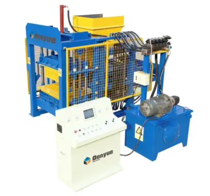 QT4-16 Fully Automatic Cement Hollow Interlock Paving Hydraulic Concrete Block Making Machines for Making Concrete Block — view 1