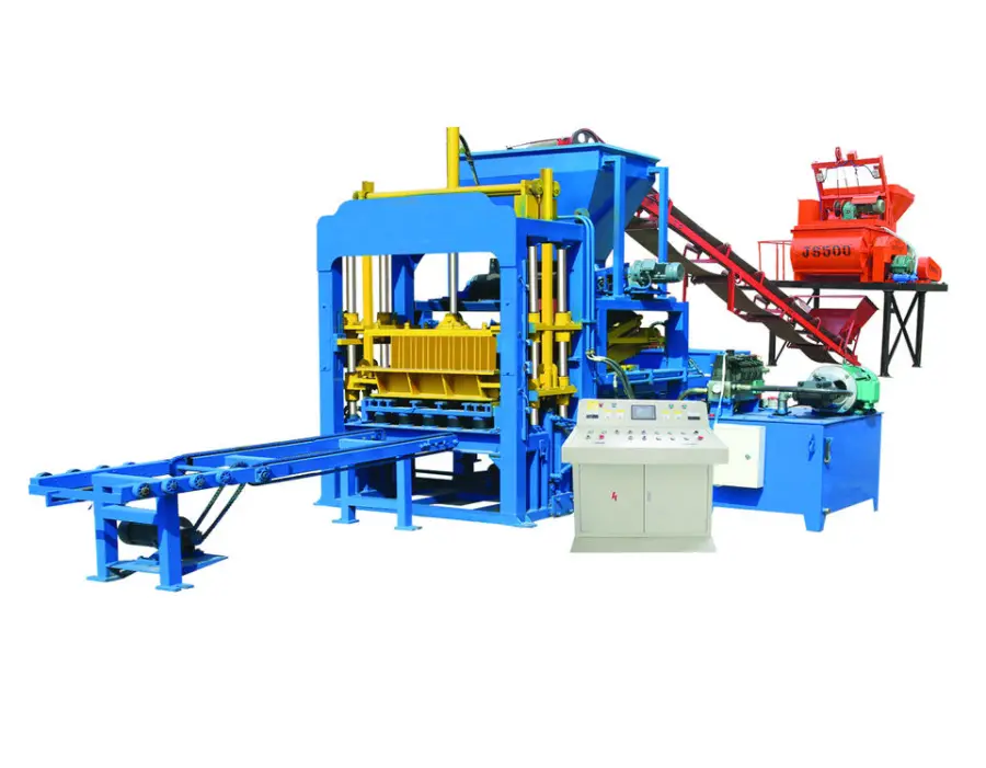 QT 4-15 Block Brick Full Automatic Hydraulic Color Paver Solid Hollow Concrete Cement Ash Brick Block Making Machine — image 4