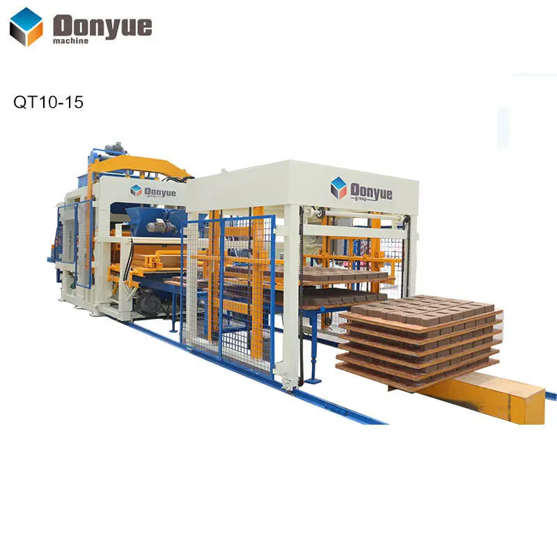 Qt 10 15 Automatic Interlocking Brick Making Machine High Capacity Automatic Block Machine Production Line in Mexico(H) — image 3