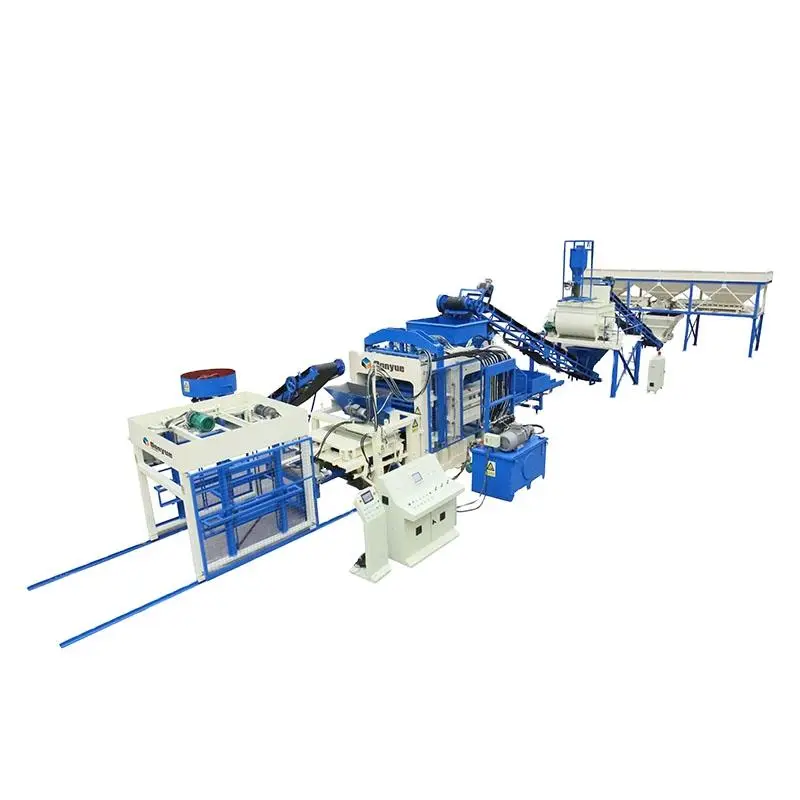 QT12-15 Vibration Forming Hydraulic Pressure Cement Brick Making Machine Crushed Stone Cinder Block Machine — image 5