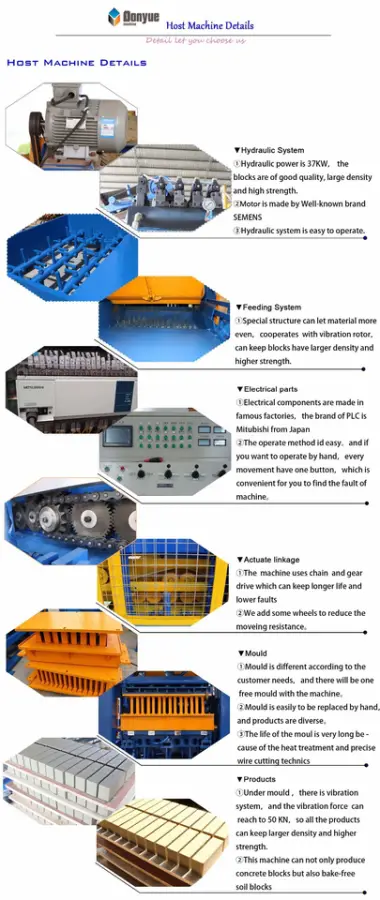 QT12-15 Vibration Forming Hydraulic Pressure Cement Brick Making Machine Crushed Stone Cinder Block Machine — image 7