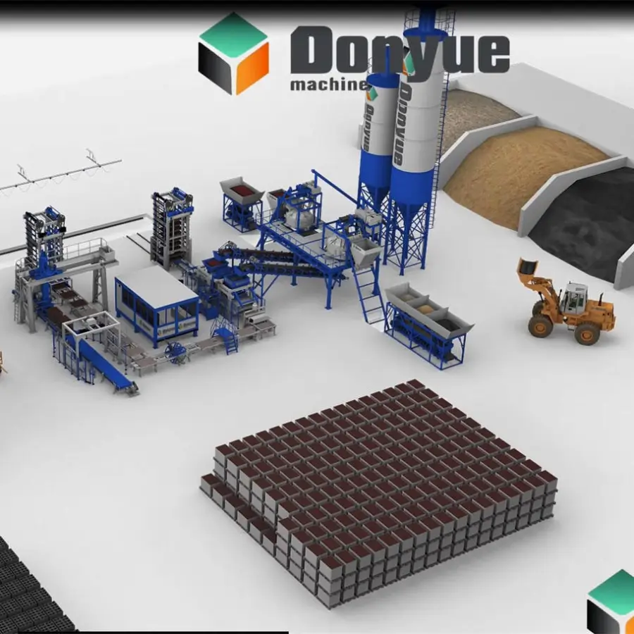 New Designed QT18-15 Fully Automatic Industrial Concrete Block Making Machine Hydraulic Press Brick Machine in Mexico — image 7