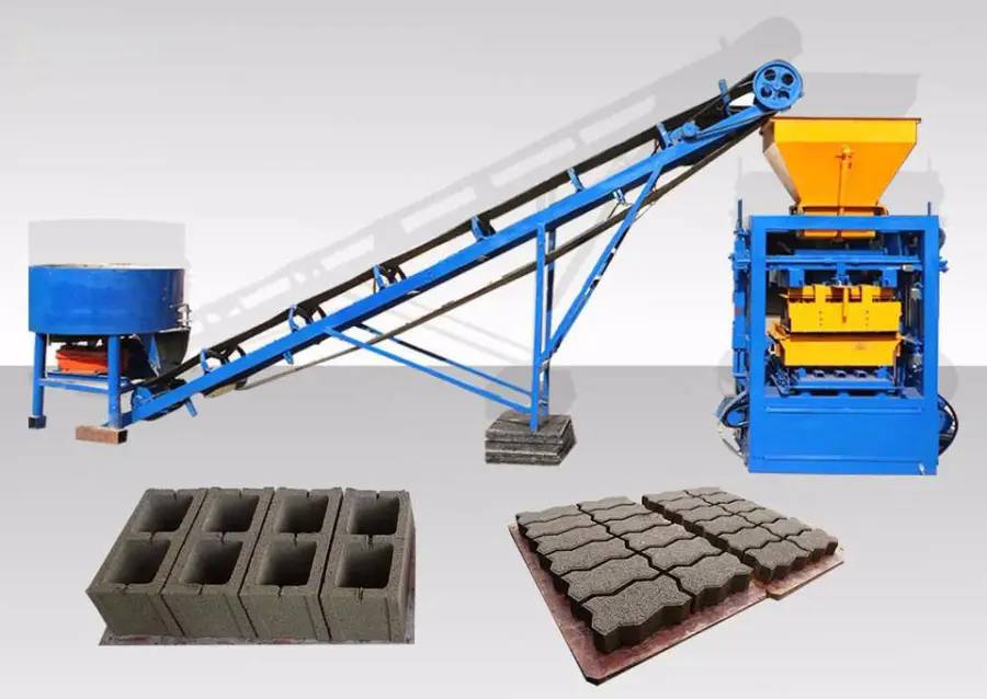 QT4-24 Semi-Automatic Small Manual Blocks Making Machine Efficient Brick Production Line Concrete Material Quality Bearing Price — image 5