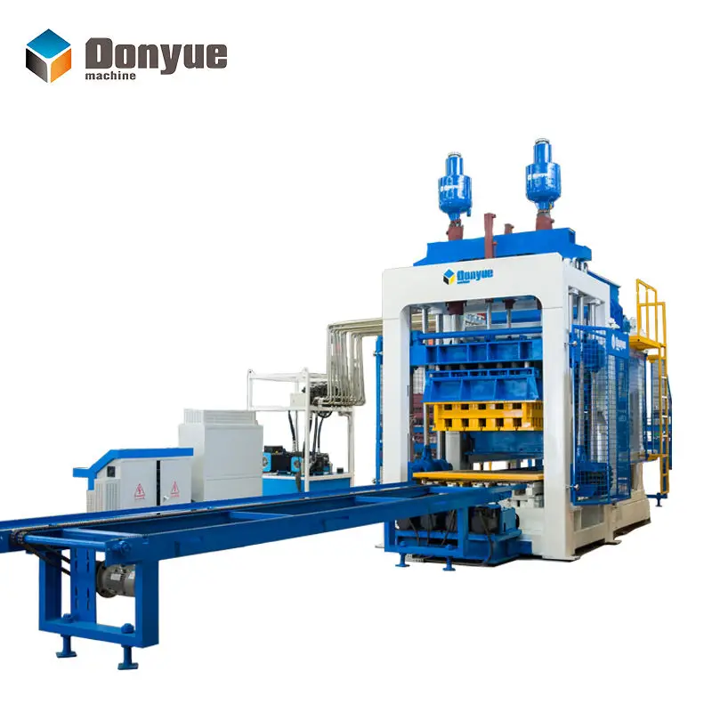 Large QT18-15 Fully Automatic Industrial Concrete Block Making Machine Automatic Interlock Brick Making Machine in Mexico — image 7