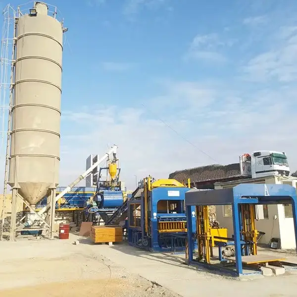 QT10-15 Fully Automatic Hydraulic Solid Interlocking Brick Making Machine for Fly Ash Concrete Block Factory — view 1