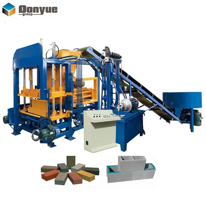 QT4 - 15 Donyue Cement Block Making Machine Molding Line Automatic Concrete Brick Making Machine — image 3