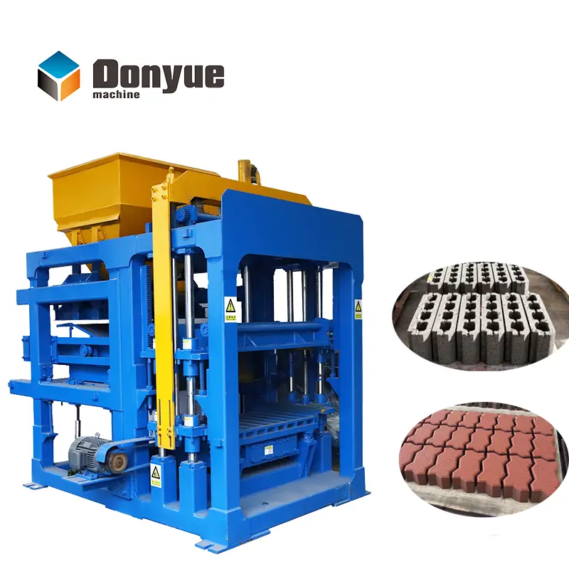 QT4 - 15 Donyue Cement Block Making Machine Molding Line Automatic Concrete Brick Making Machine — image 5